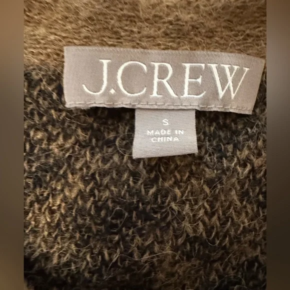 JCrew Brushed sweater lady jacket in leopard print Size Small - Picture 5 of 5